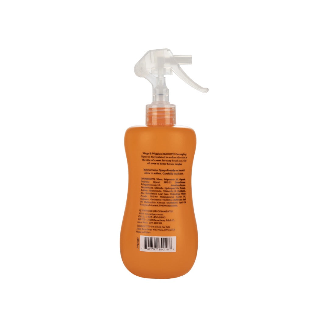 Spray suavizante desenredante para perro Wags & Wiggles, para un cepillado fácil y agradable. 355 mL