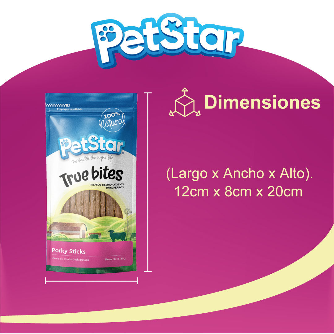 Premios para perro Porky Stick True Bites