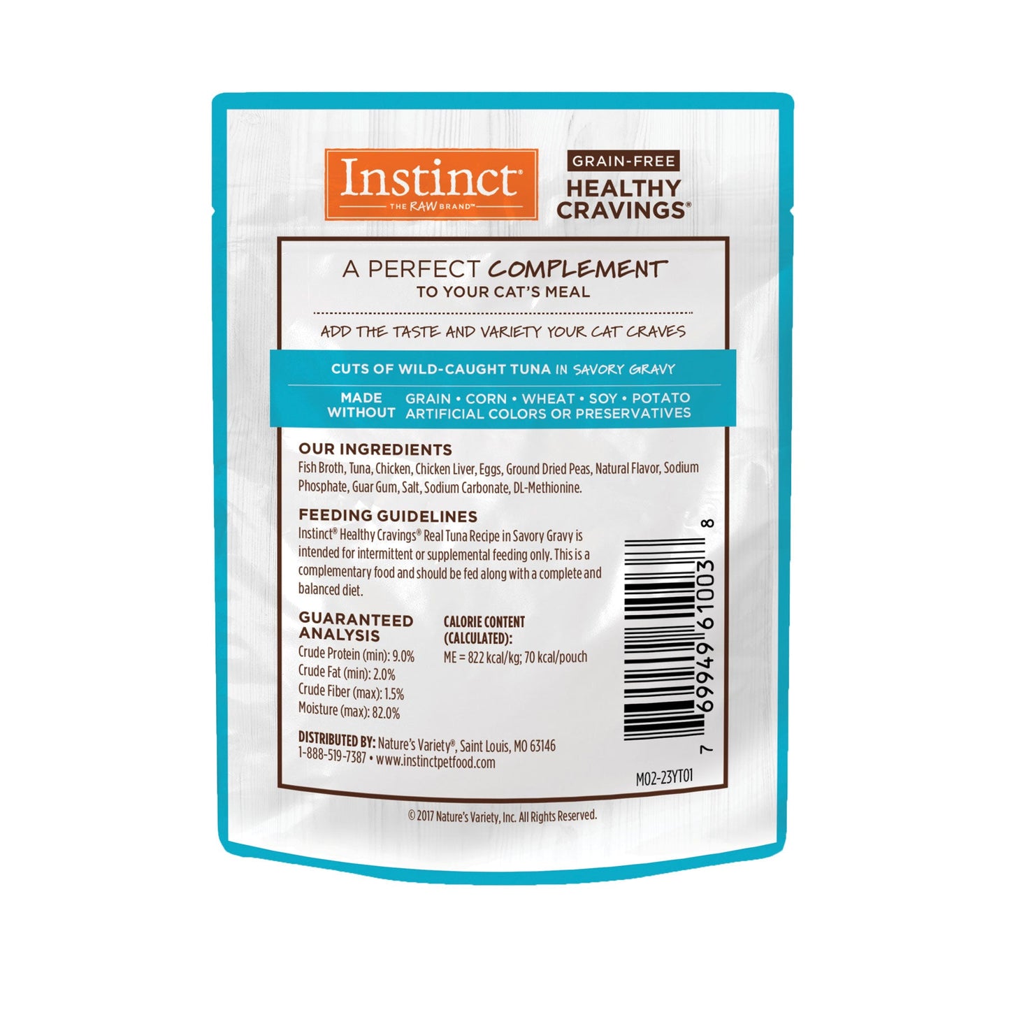 Sobre Healthy Cravings de Atún 3.5 oz para gato