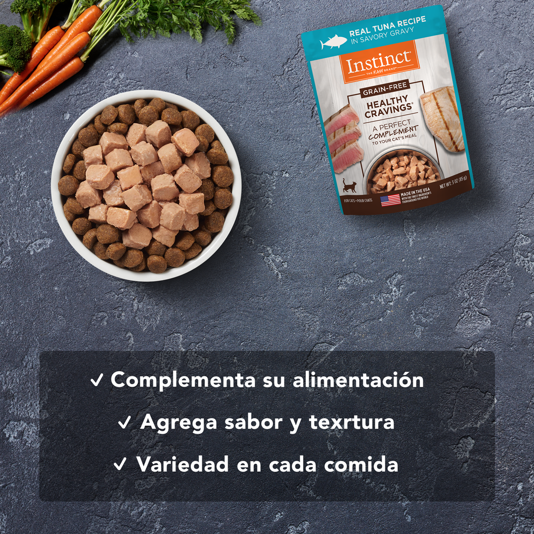 Sobre Healthy Cravings de Atún 3.5 oz para gato