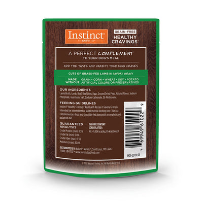 Alimento Húmedo Healthy Cravings Instinct Para Perro, Sobre Sabor Cordero. 85 g