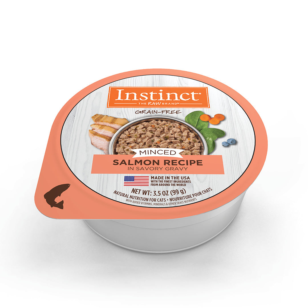 Alimento Instinct Original Minced Cups Para Gato, Sabor Salmón. 99 g