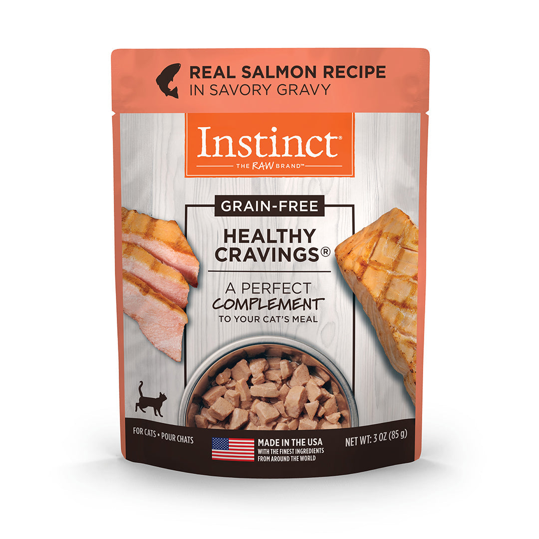 Alimento Húmedo Healthy Cravings Instinct Para Gato, Sobre Sabor Salmón. 85 g