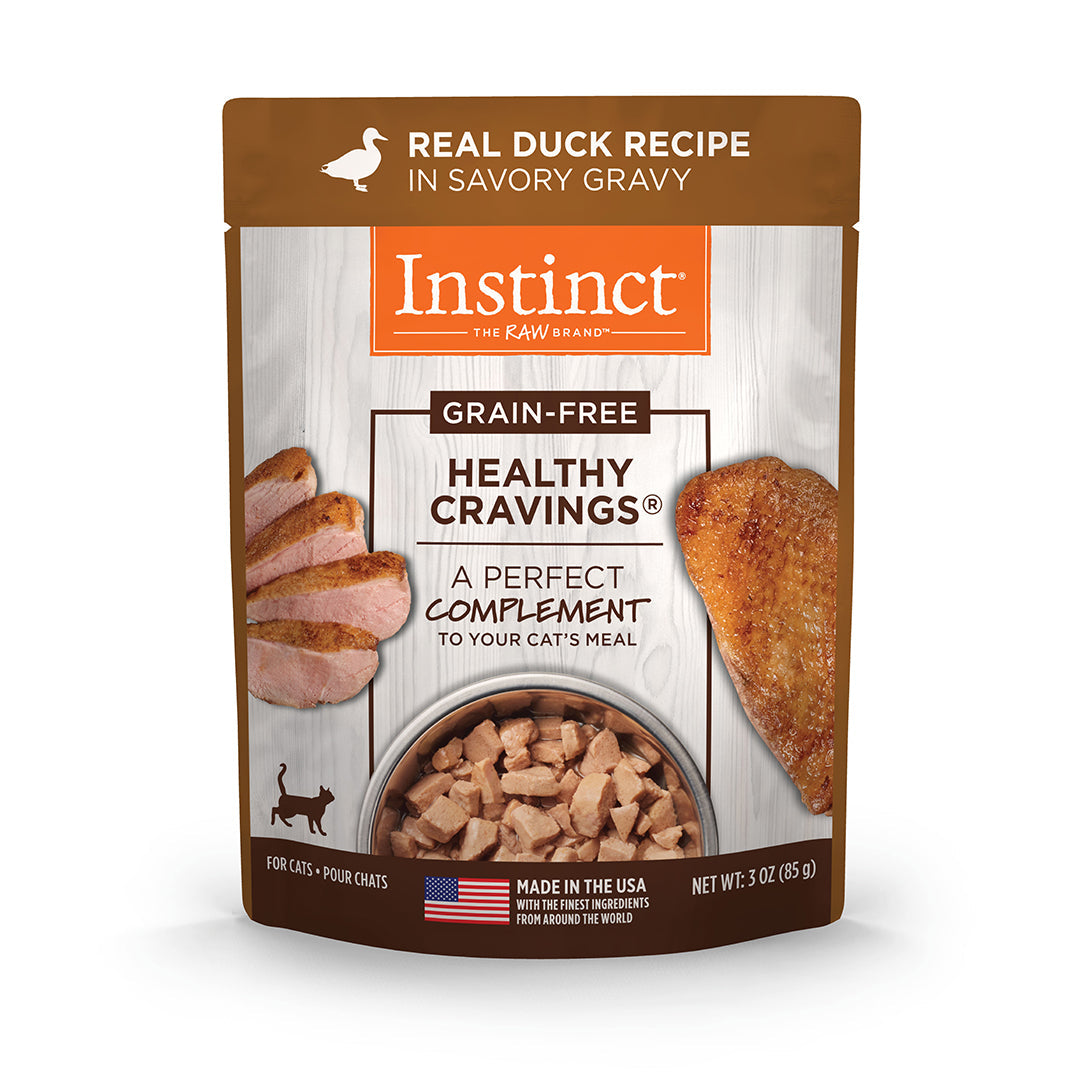 Alimento Húmedo Healthy Cravings Instinct Para Gato, Sobre Sabor Pato. 85 g