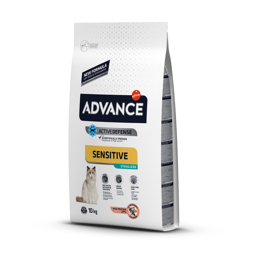 Advance Sensitive Salmón para Gatos Esterilizados, 10kg