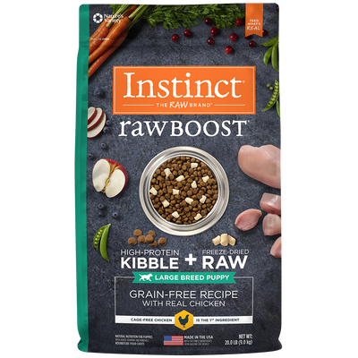 Instinct Raw Boost Cachorros Razas Grandes 20 Lb - Para Perros