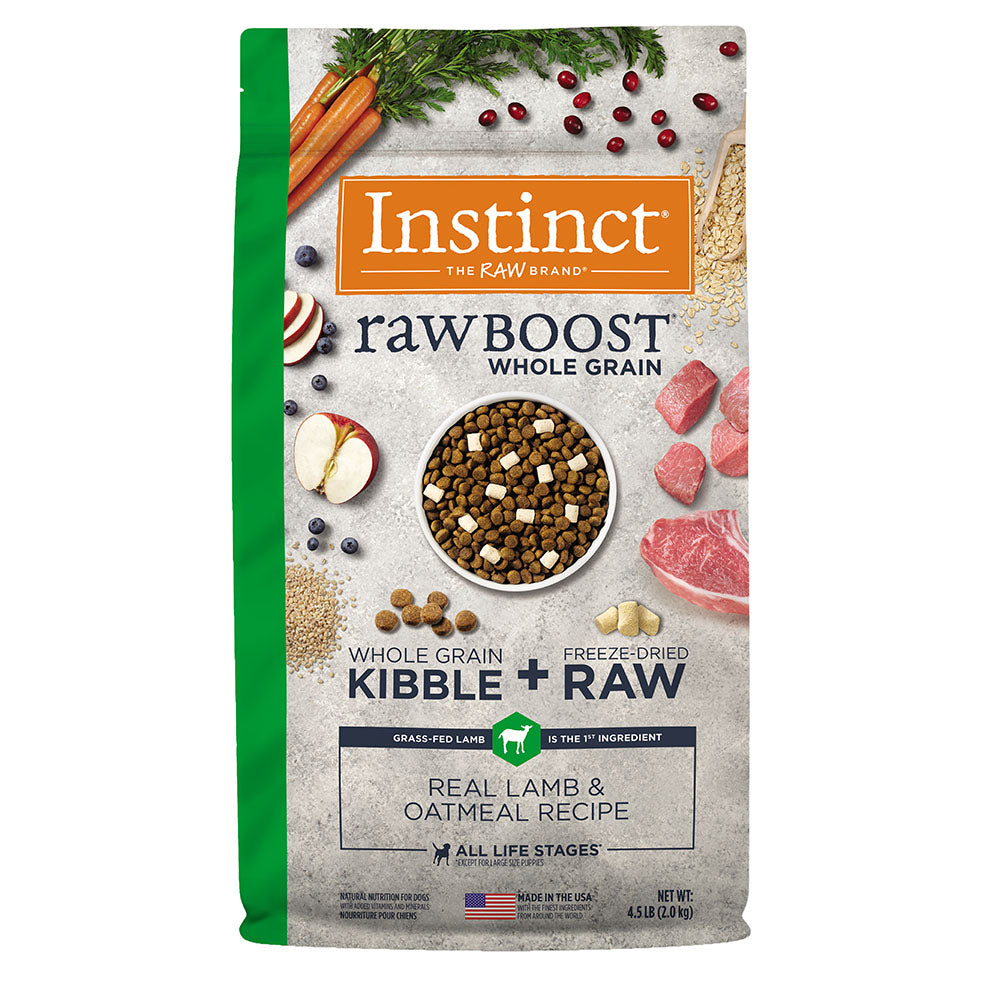 Instinct Raw Boost de Cordero con Granos y Avena para Perros 2.04 kg