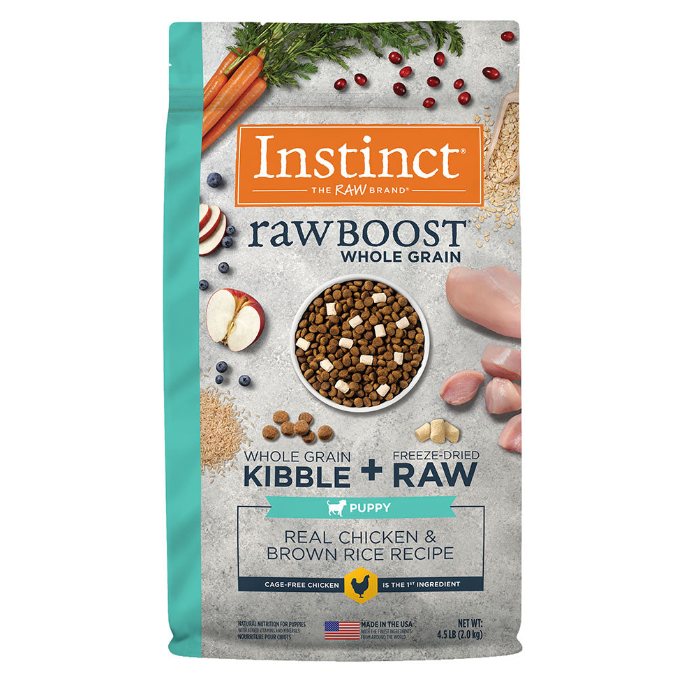 Instinct Raw Boost de Pollo con Granos y Arroz Integral para Cachorros 2.04 kg