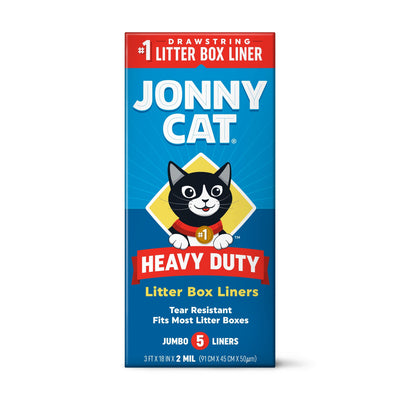 Jonny Cat Bolsas para Caja de Arena para Gato, Alta Resistencia, Libre de desgarro, Limpia Fácil 5pz