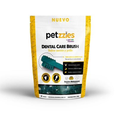 Petzzies cepillos para el cuidado dental para perros medianos