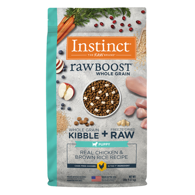 Instinct Raw Boost de Pollo con Granos y Arroz Integral para Cachorros 9.07 kg