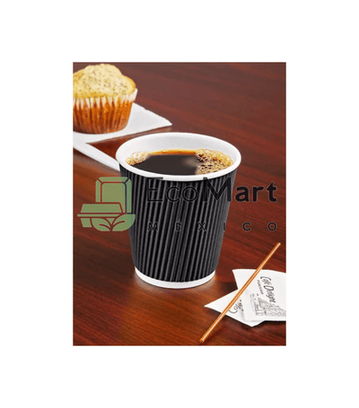 Vaso Negro Térmico 10 Oz Papel