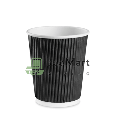 Vaso Negro Térmico 8 Oz Papel