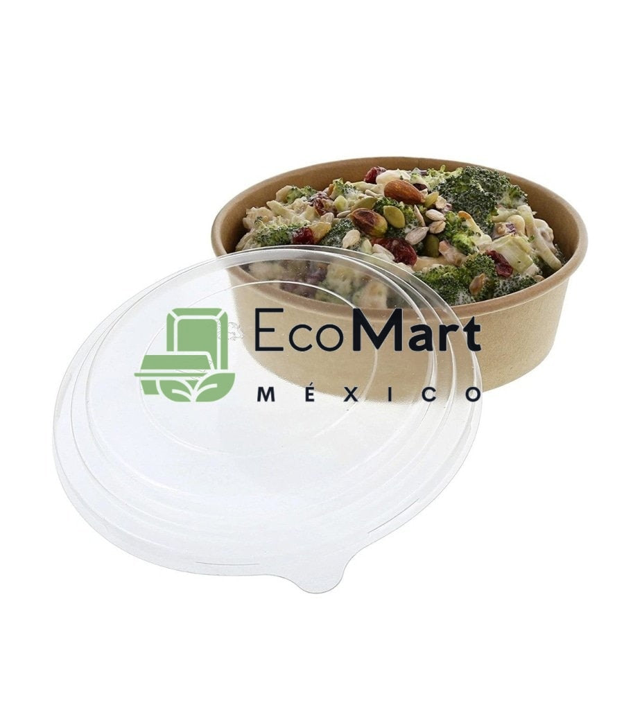 COMBO BOWL KRAFT 16 OZ + TAPAS RPET X300 JUEGOS - Eco Mart México