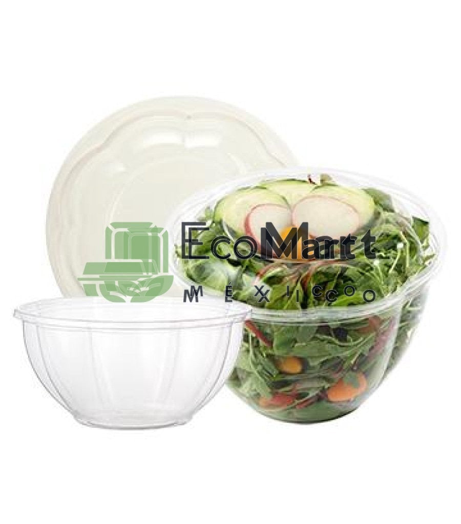 COMBO Ensaladera 32 oz+ TAPA PLA X600 JUEGOS - Eco Mart México