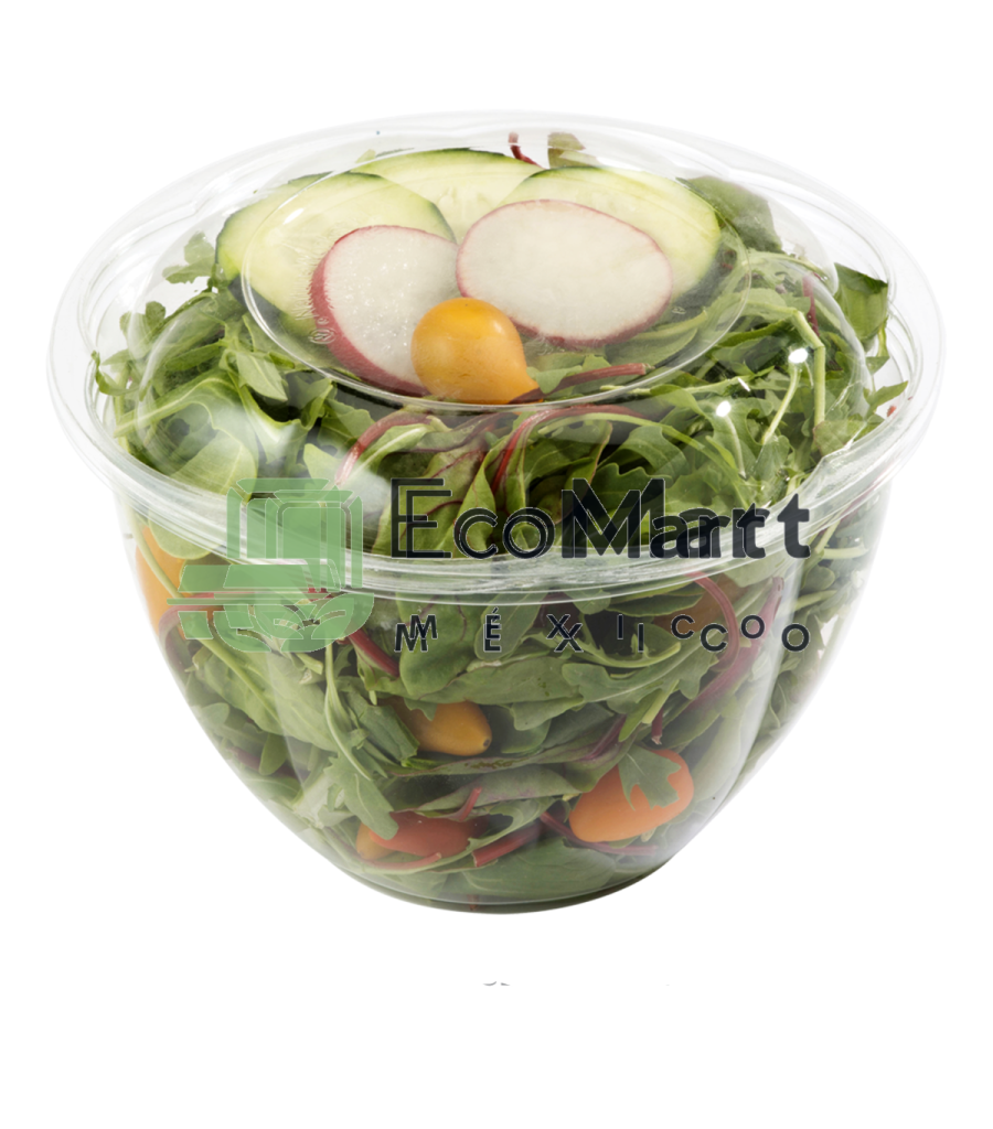 COMBO Ensaladera 48 oz+ TAPA PLA x300 JUEGOS - Eco Mart México