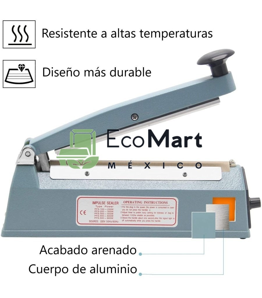 Guillotina térmica para sellar bolsas - Eco Mart México